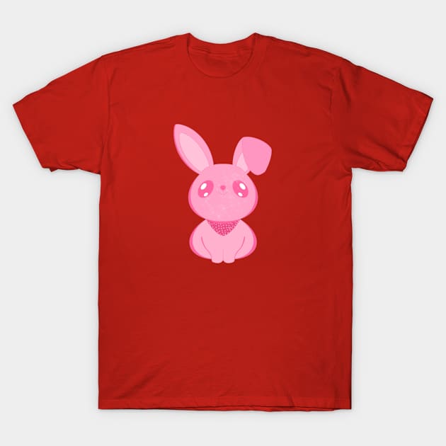 Pink Rabbit T-Shirt by EV Visuals